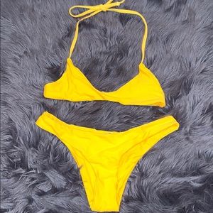 Yellow bikini